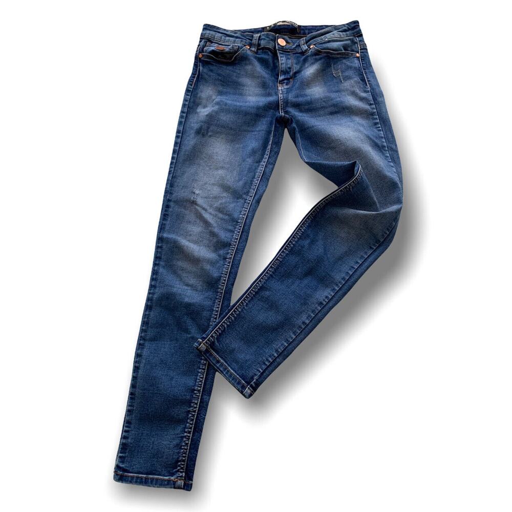Size 6 Denim Co Jeans Women's Skinny Medium Wash Jeans Stretch 26" Inseam